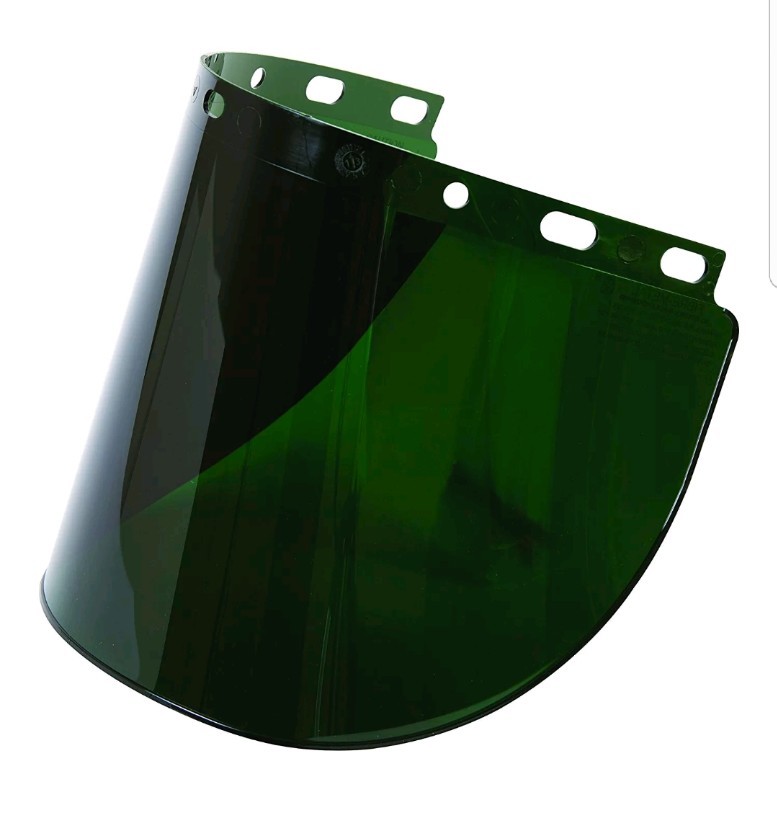 12x Fibre-Metal Honeywell 4178IRUV3 IR/UV Shade 3.0 Face Shield Window Green