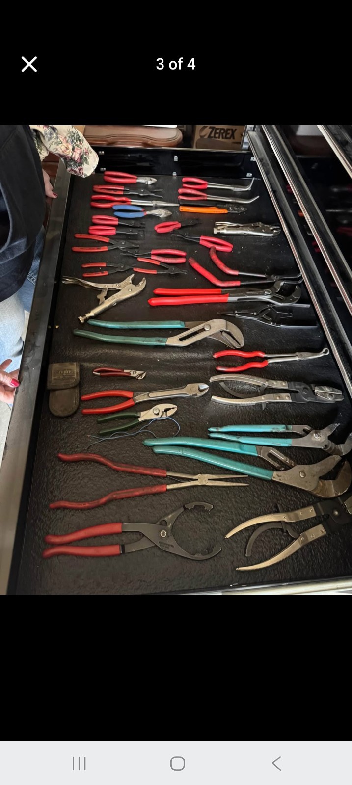 snap on tool box with tools.