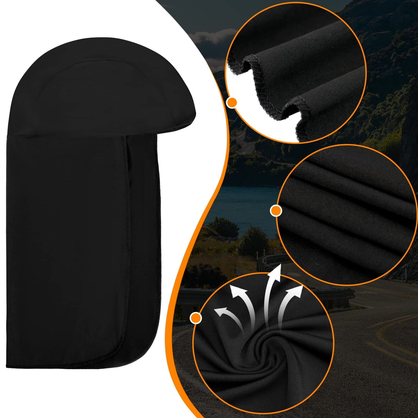 6 Pack Hard Hat Sun Shade Cooling Skull Cap for Quick Dry Cooling Protector