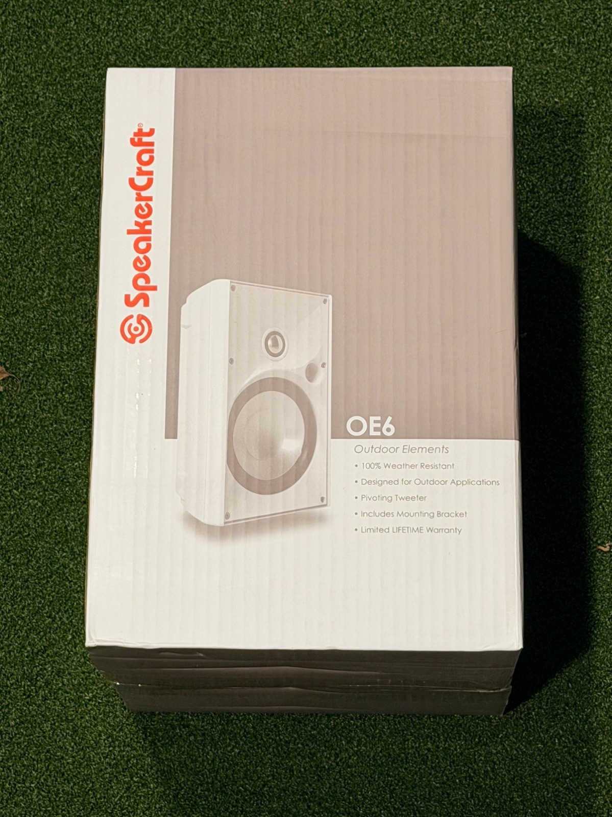 Speakercraft OE6 Three, in White ASM80631. Outdoor high fidelity speaker