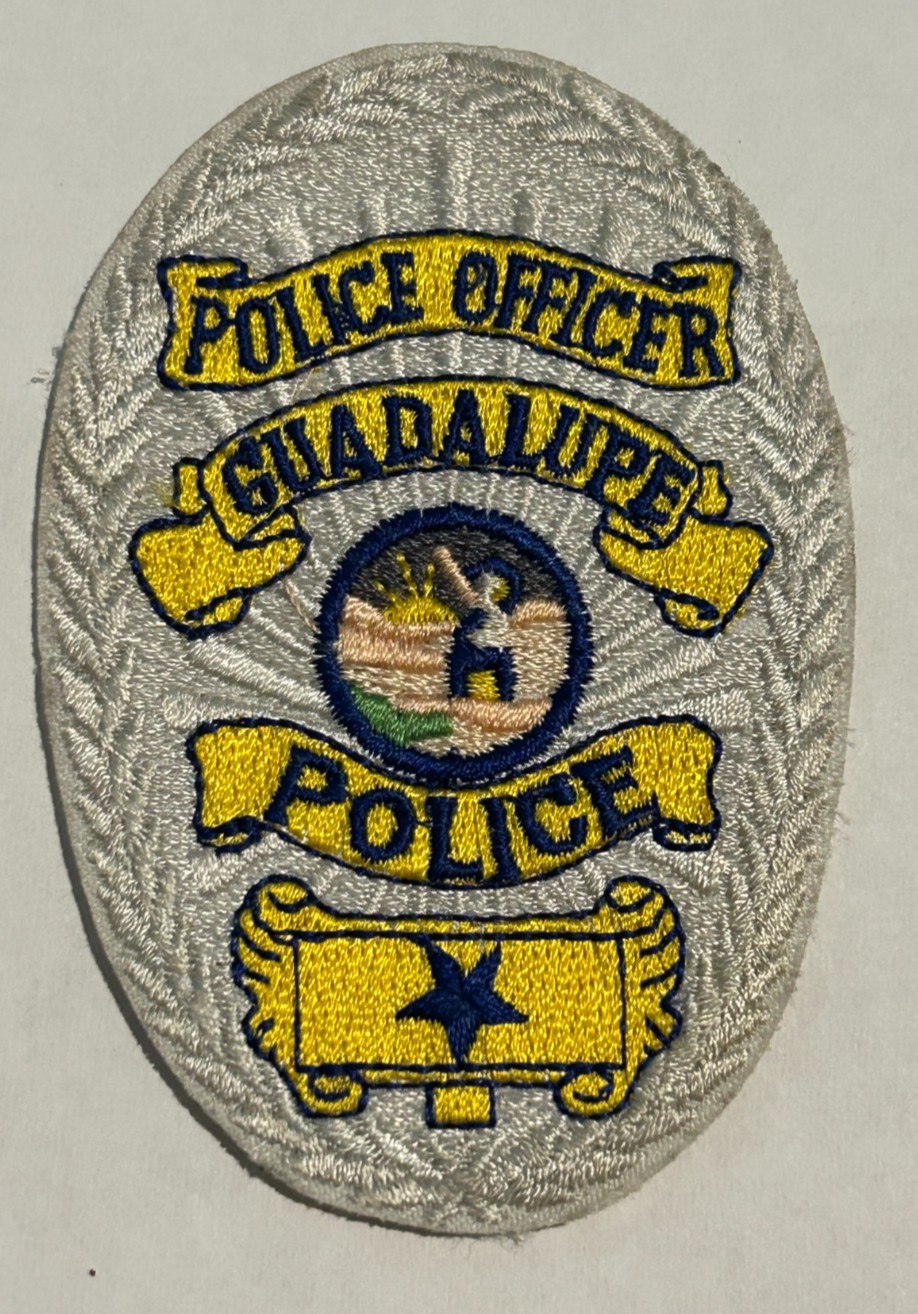 Old Guadalupe California Police 3.5" Hat Vest Patch Unused