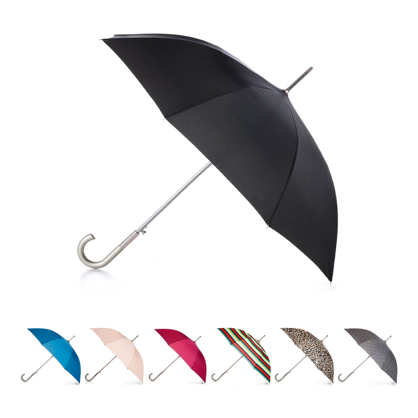 Men's and Women's Classic Eco Umbrella - Auto Open, Water-Resistant, 46" Cano...