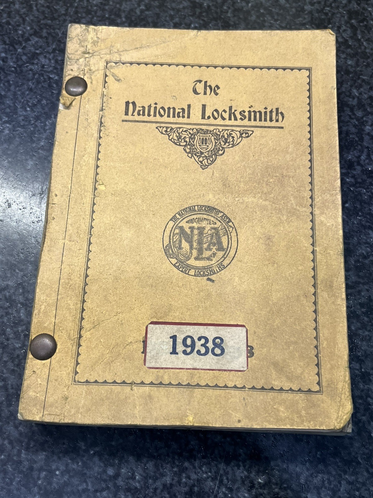 Dec 1938 The National Locksmith Hand Book Codes Book