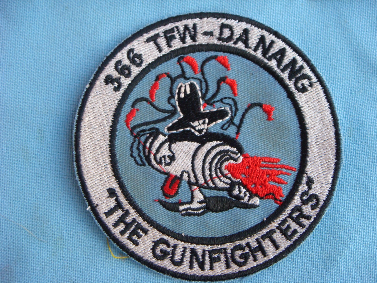 VIETNAM WAR PATCH, US 366th TACTICAL FIGHTER WING THE GUN FIGHTERS
