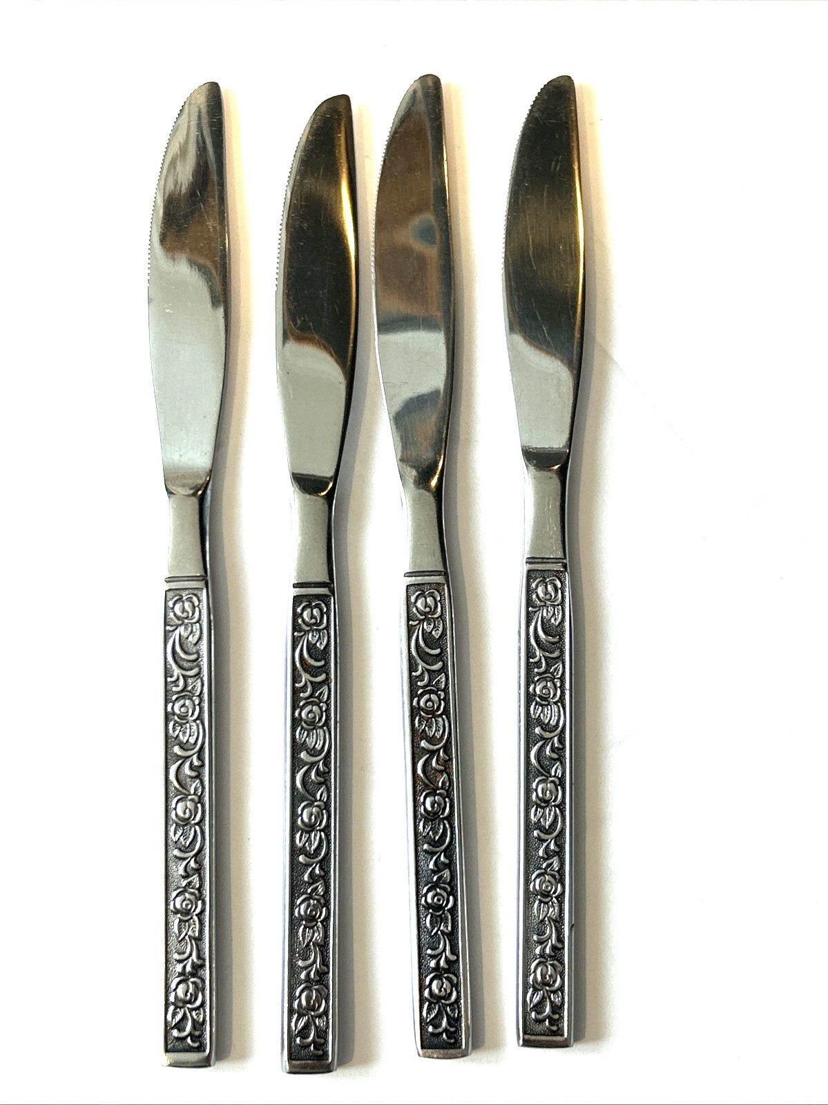 National Stainless COSTELLANO Dinner Knives KNIFE X3 Set o 4 Flatware Silverware