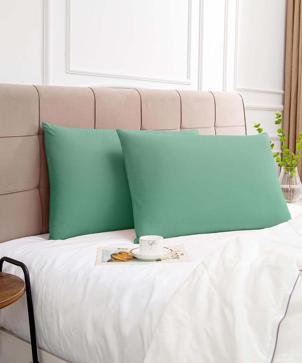 Size 2-piece set, 600 thread count pillowcase, size 20x26 inches,