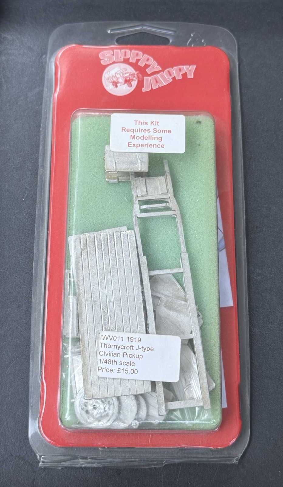 Sloppy Jalopy Mini 1/48 1919 Thornycroft J-type Civilian Pickup New IWV011
