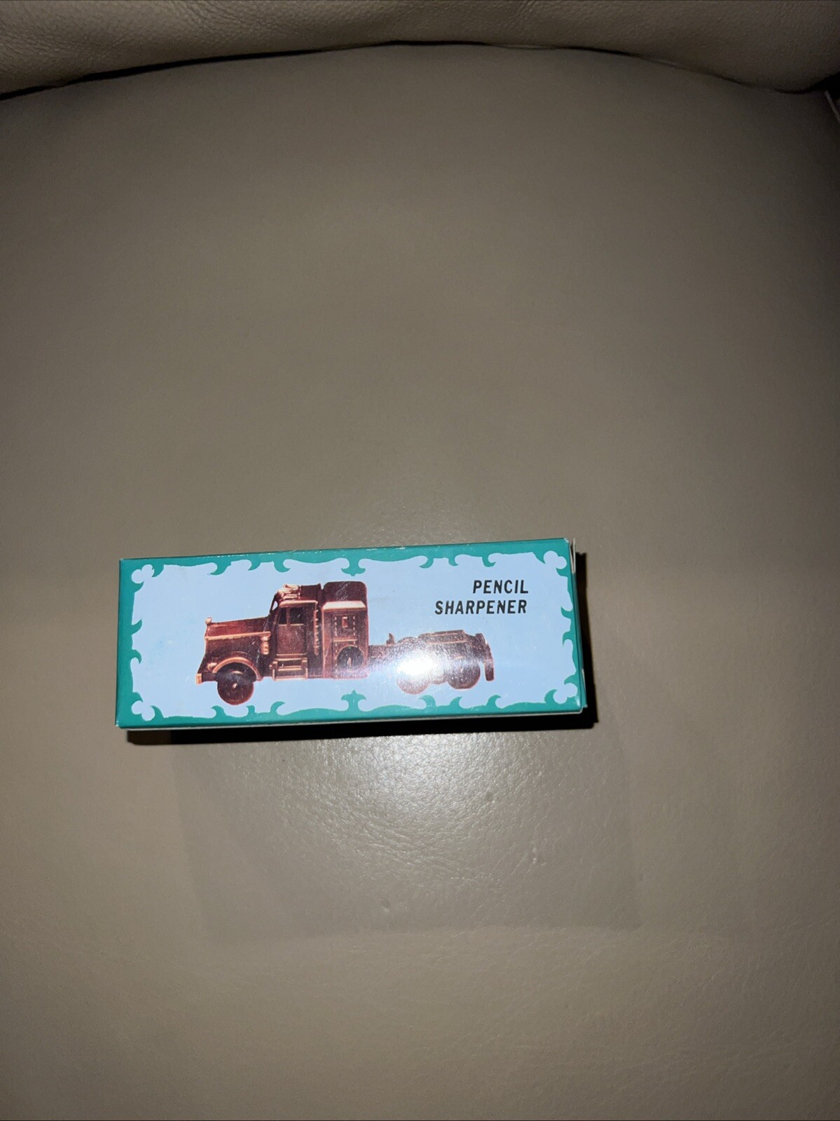 Antique Finish Die-Cast Miniature Tractor Trailer Pencil Sharpener