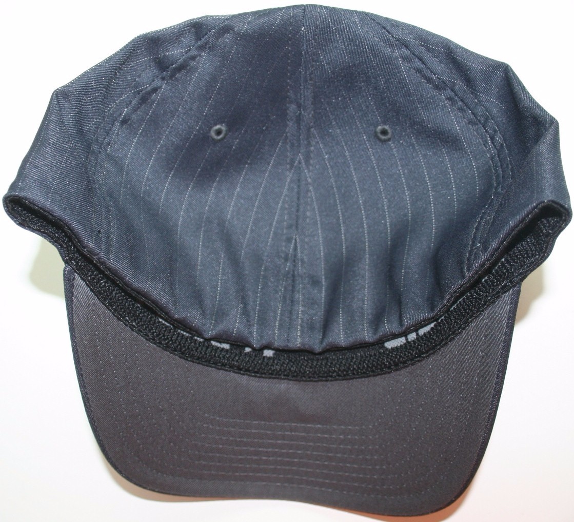 Cummins hat ball cap fitted striped flexfit stretch cummings gray black sm/med