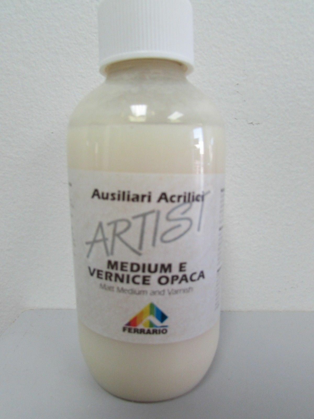 Ferrario Artist Acrylic Matt Medium and Varnish 250ml==8.45oz (Made in Italy)