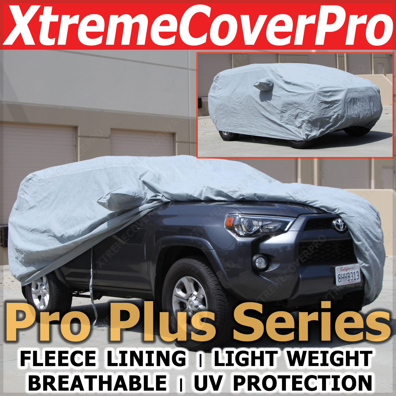 2006 2007 2008 2009 Suzuki Grand Vitara Breathable Car Cover w/Fleece Dark Gray