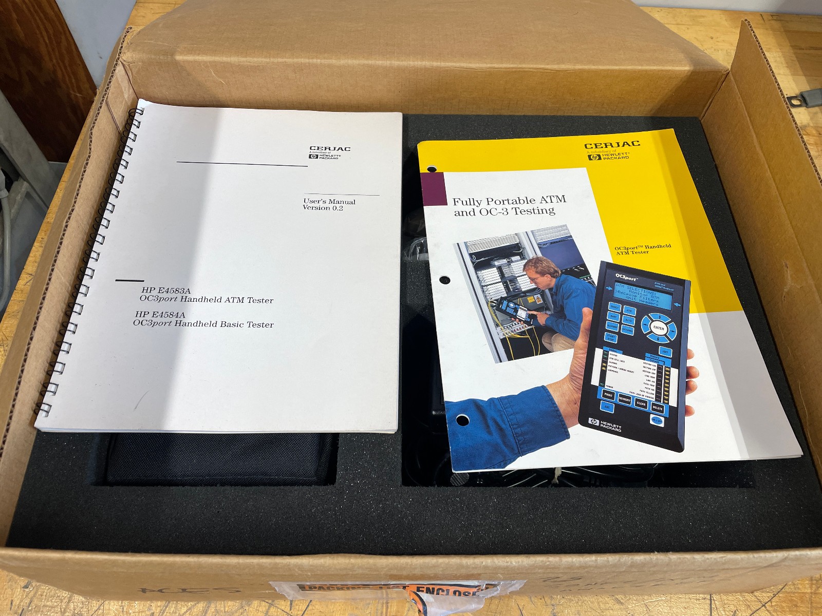HEWLETT PACKARD OC3PORT PLUS E4583A ATM AND SONET ANALYZER