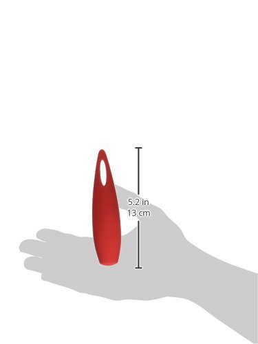 Red Hot Spark USB Rechargeable Silicone Massager Waterproof Red