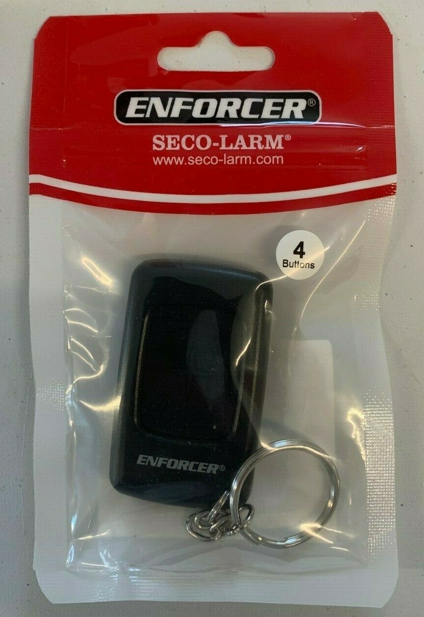 Seco-Larm Enforcer SK-919T4-GNQ 4-Button RF Transmitter, 15-Channel, Pre-Coded