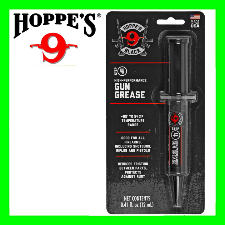 Hoppe's #9 Black Gun Grease 12cc Synthetic Polymer Formula Lubricates & Protects