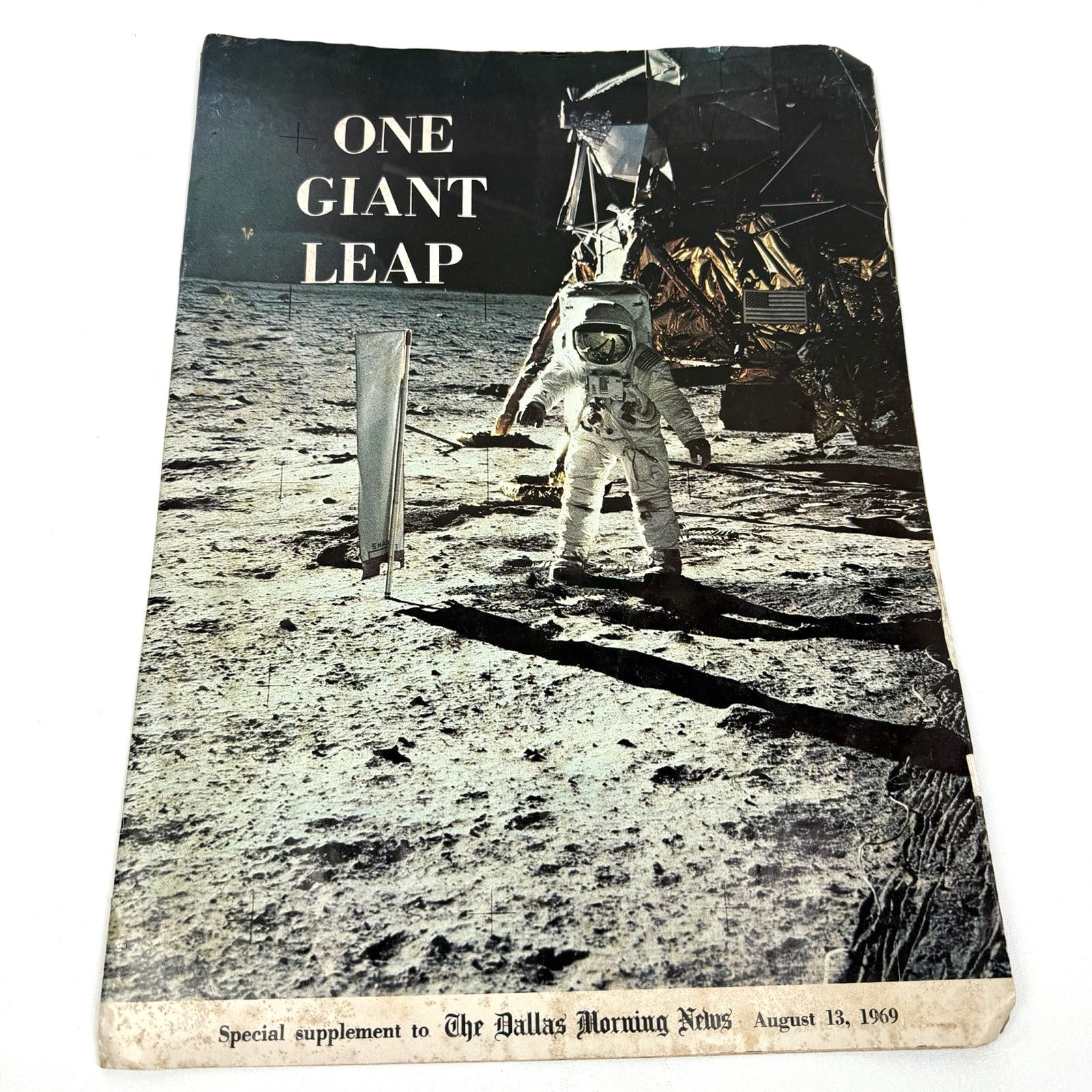 "One Giant Leap" Supplement Insert Dallas Morning News Aug 13 1969 - Apollo 11