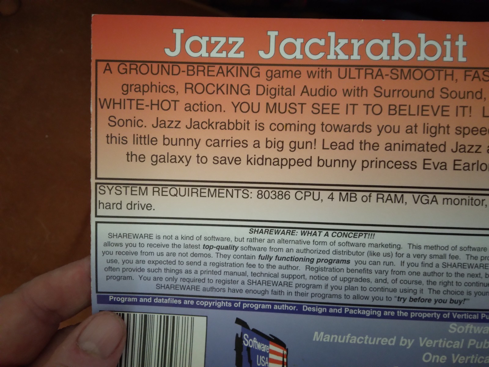 Jazz Jackrabbit Epic MegaGames, from the 1990s, disk, collector's item