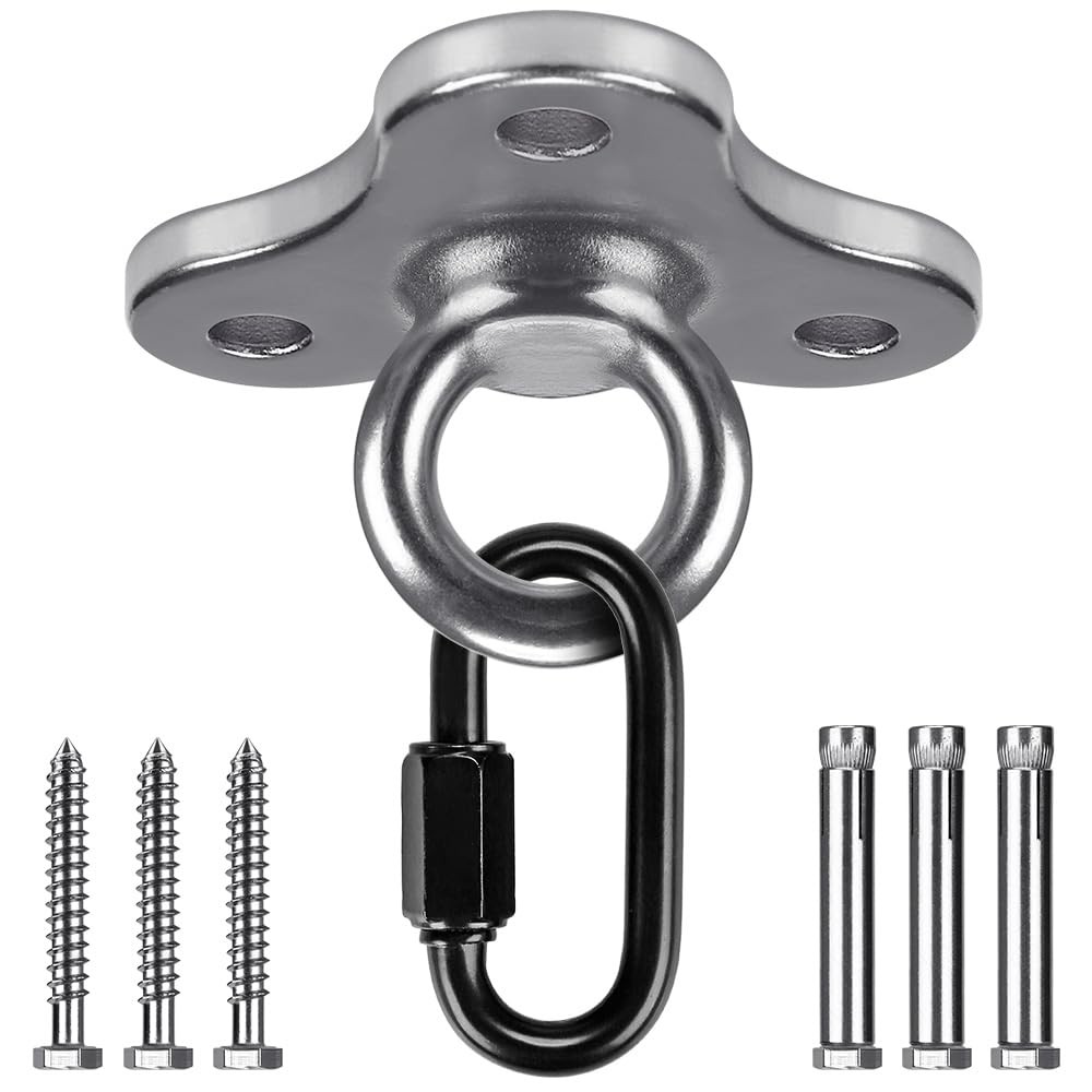 Dolibest Ceiling Anchor, Mount Bracket with Carabiner for Yoga Swing