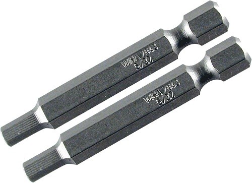 Wiha 74381 Standard Bit Hex 3/32 X 50Mm - 2 Pack