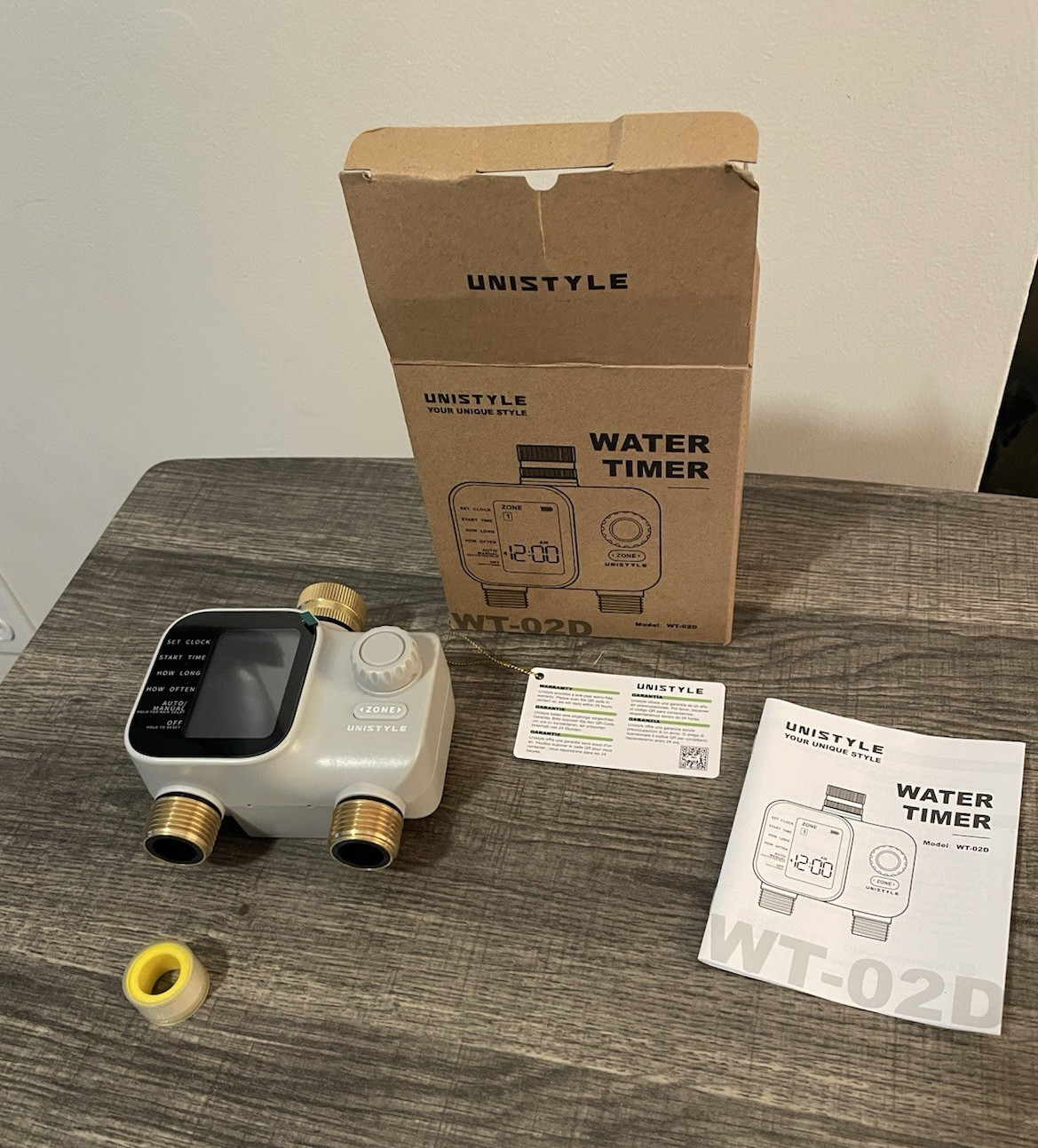 UNISTYLE WT-02D 2-Zone Digital Tap/Hose Water Timer, 2 Outlets