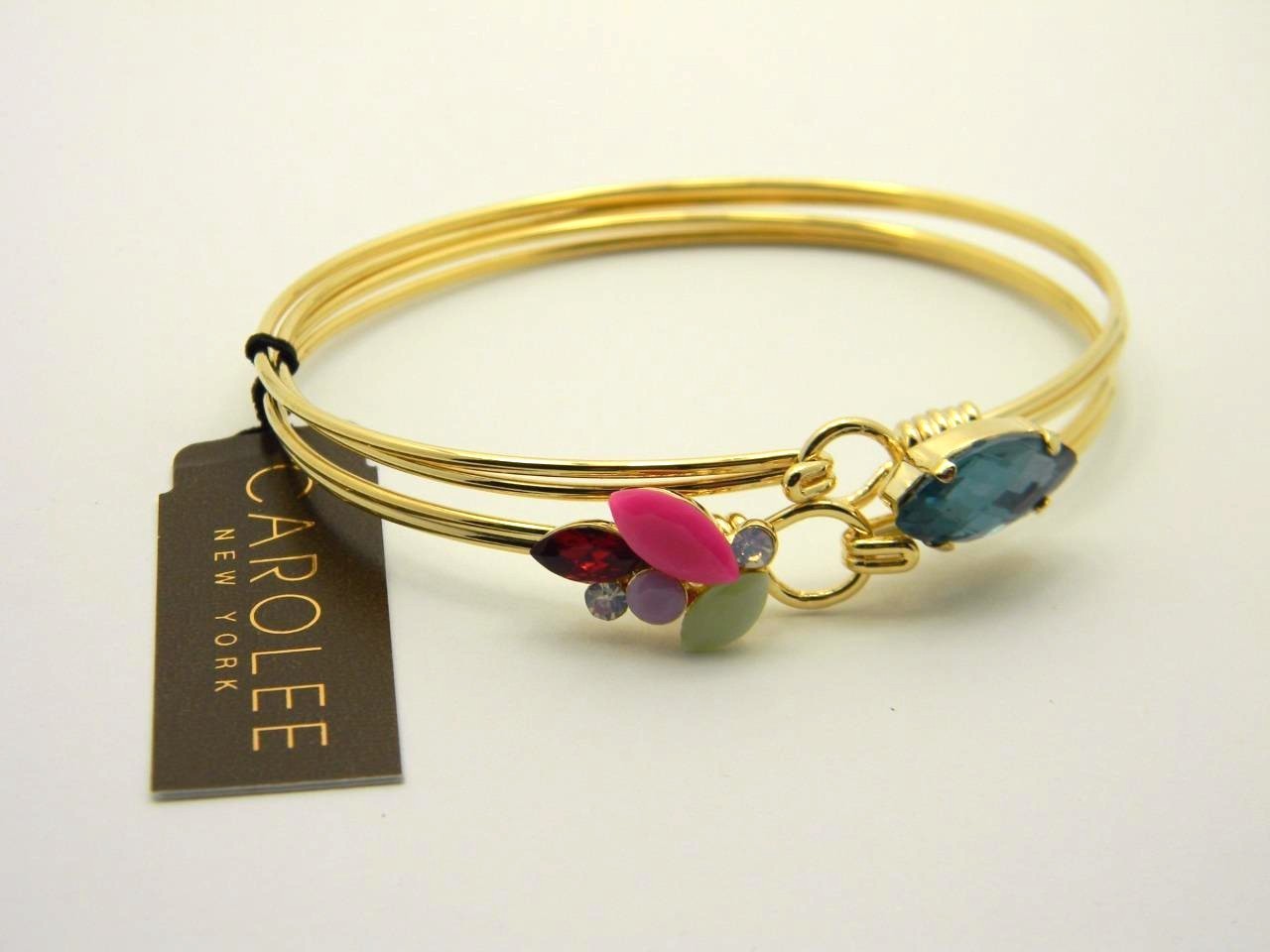 Carolee 2 Piece Stone Bangle Bracelet