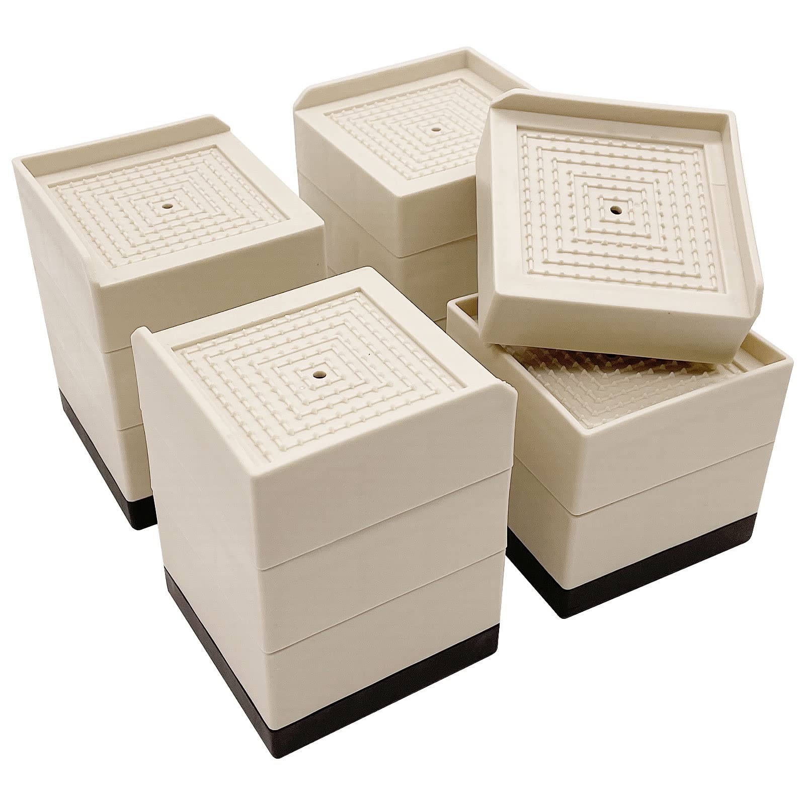 Bed Lifts Risers Heavy Duty Furniture Elevator in Heights of 2 3 or 4 Inch Ra...