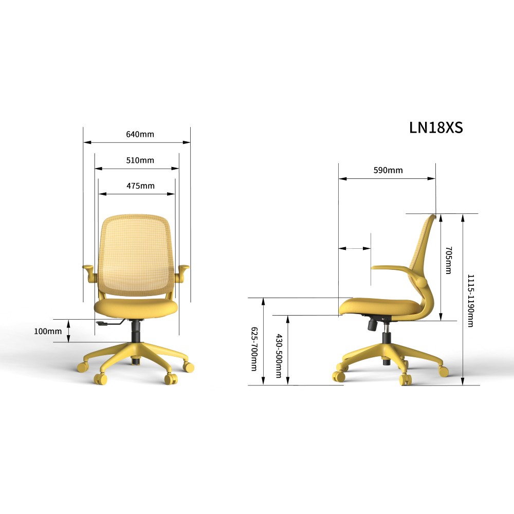 Modern Fabric 3D Flipping Arms Quality Office Chair Boss CEO Luxury Ergonomic