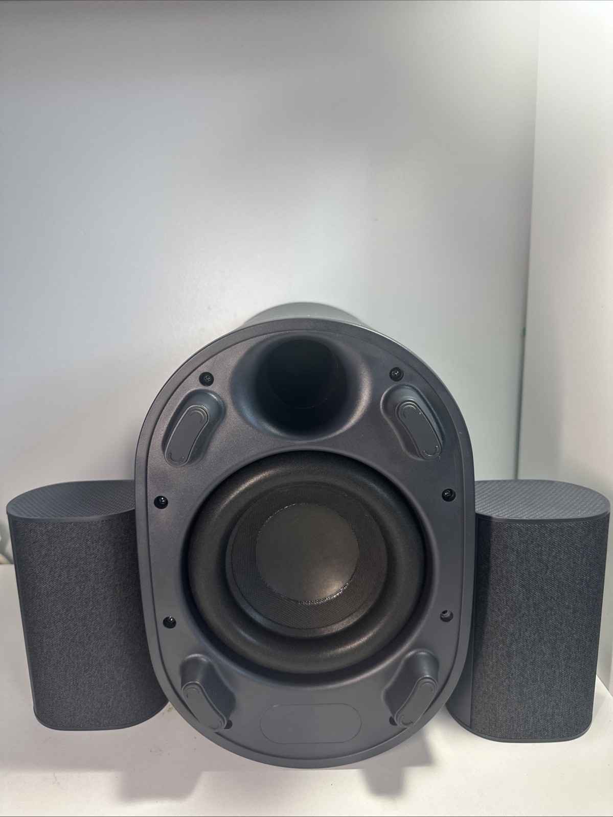 ONN 100135495 Subwoofer with 2 Speakers – Good Condition – No Remote or Cables
