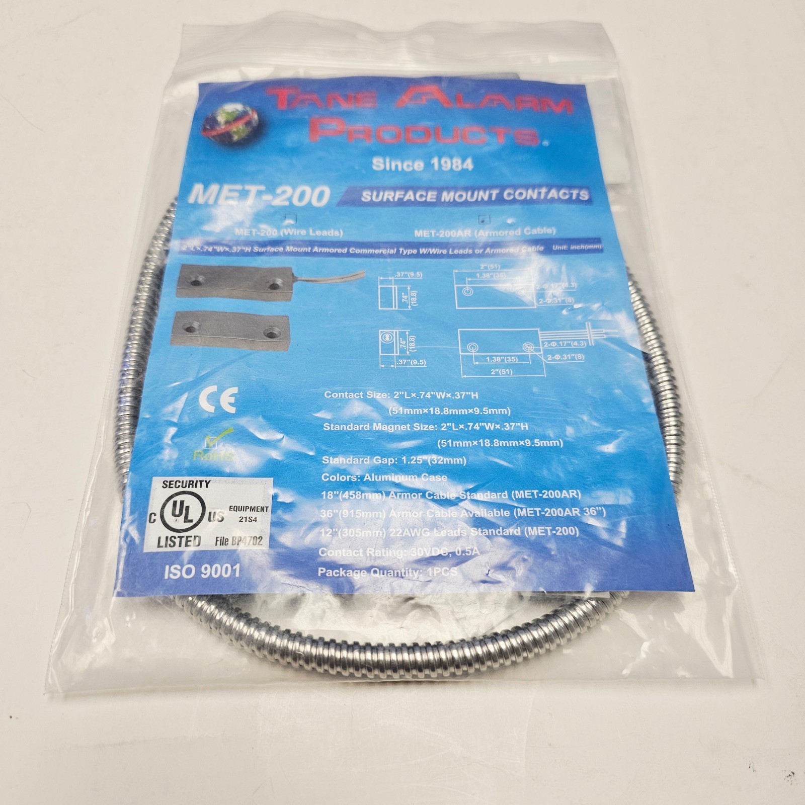 Tane Alarm Products Bosch ISN-CMET-200AR Commercial Metal Contact NEW