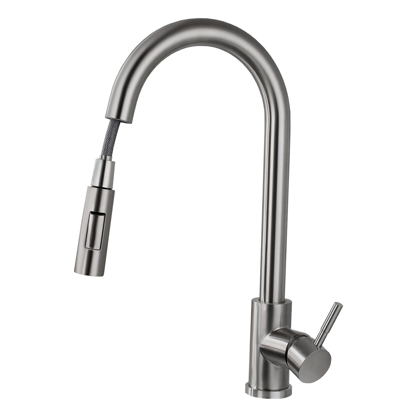 Silver Grey Kitchen Tap, 2 Modes Tap Kitchen, 360° Rotating Kitchen Tap
