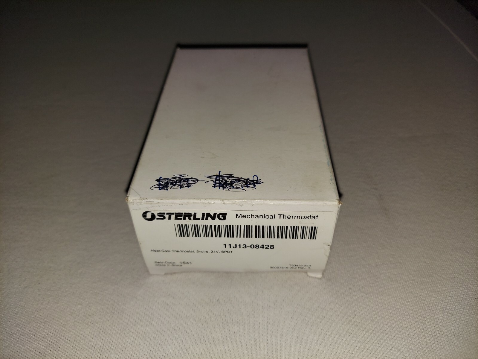 STERLING 11J13-08428 MECHANICAL THERMOSTAT HEAT/COOL 50/90DEG F 24V 3WIRE SPDT