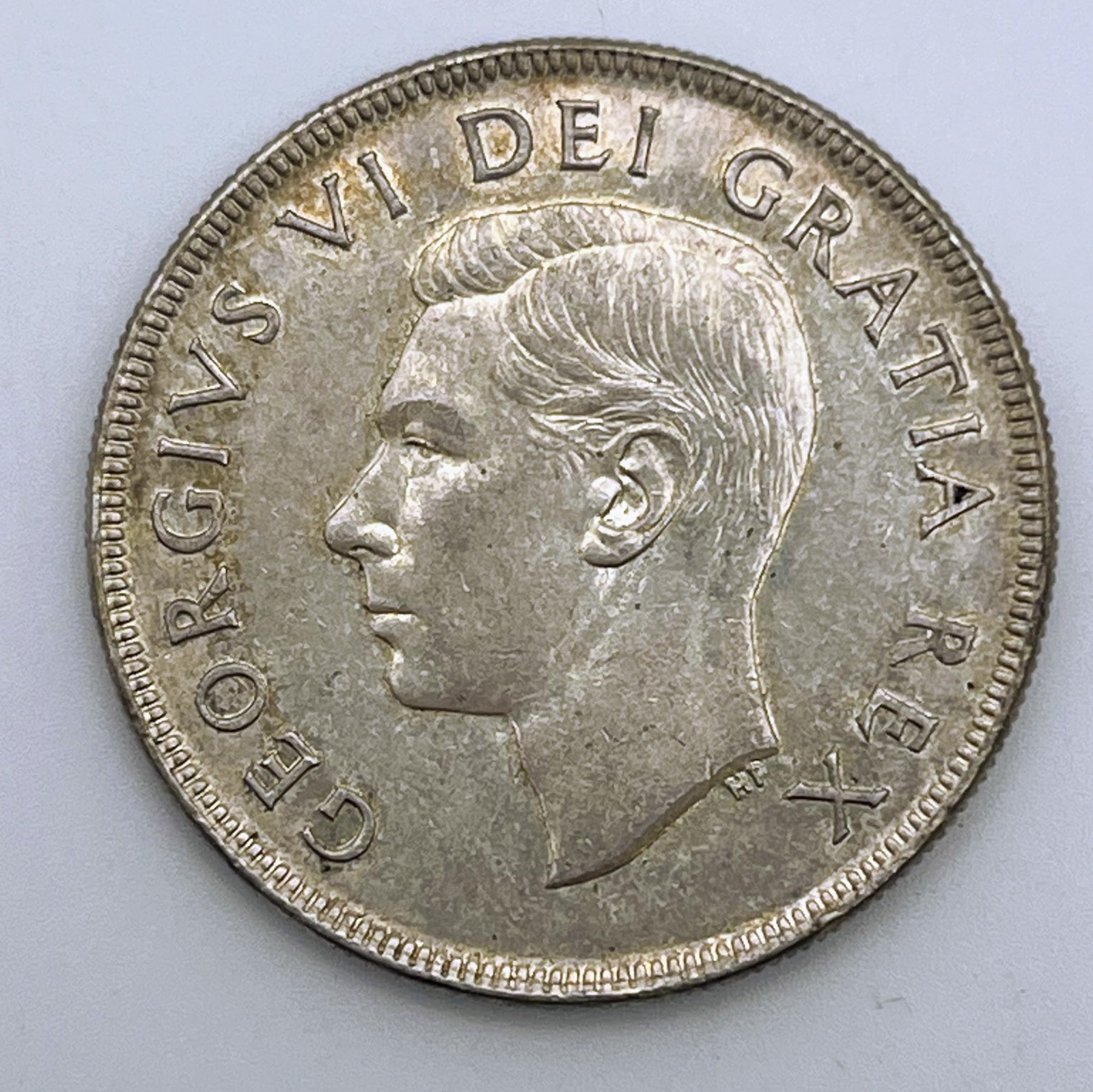 1952 Canada 1 Dollar No Water Lines AU KM#46 Silver .800 Silver .60 ASW $1