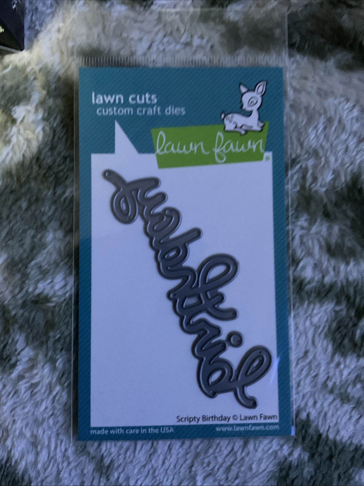 Lawn Fawn Cuts Scripty Birthday Craft Die Brand New And Sealed