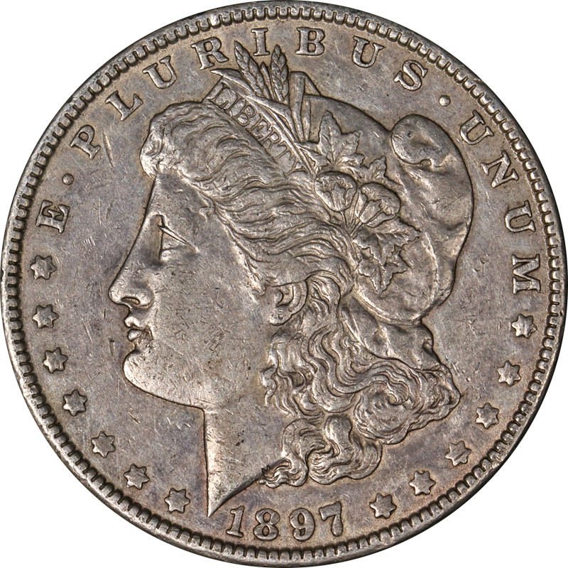 1897-P Morgan Silver Dollar Nicely Circulated - Great Set Builder - STOCK