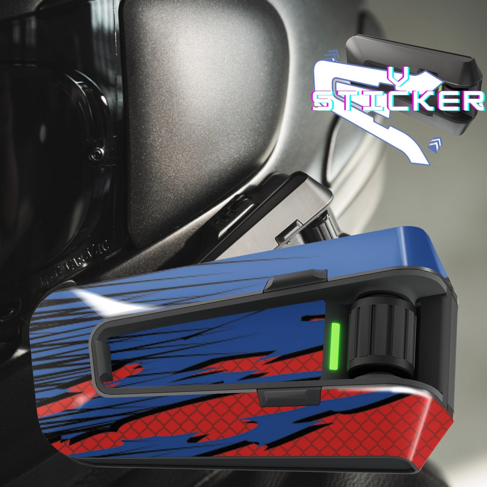 Vinyl Protection Sticker for Cardo Packtalk Edge – Waterproof Rim Decal - 19