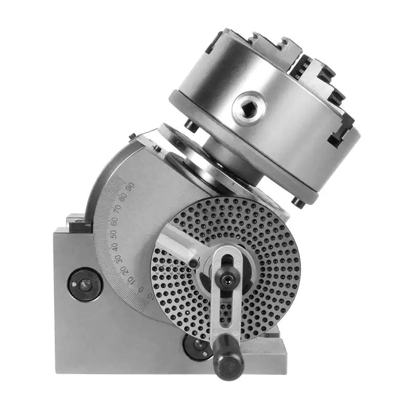 Three-jaw Precision Semi-universal Indexing Head for Milling Machine Rotation