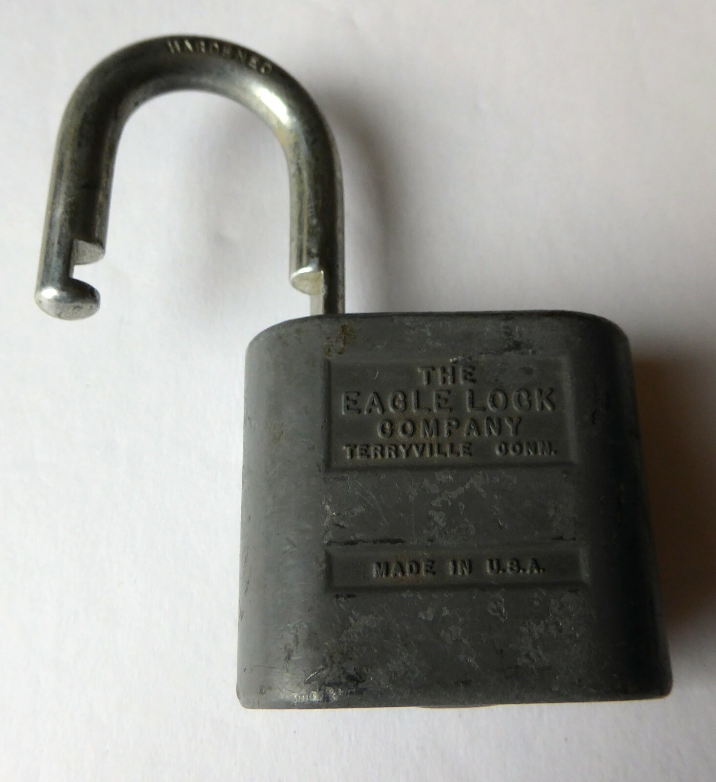 VINTAGE EMBOSSED EAGLE LOCK COMPANY Padlock NO KEY