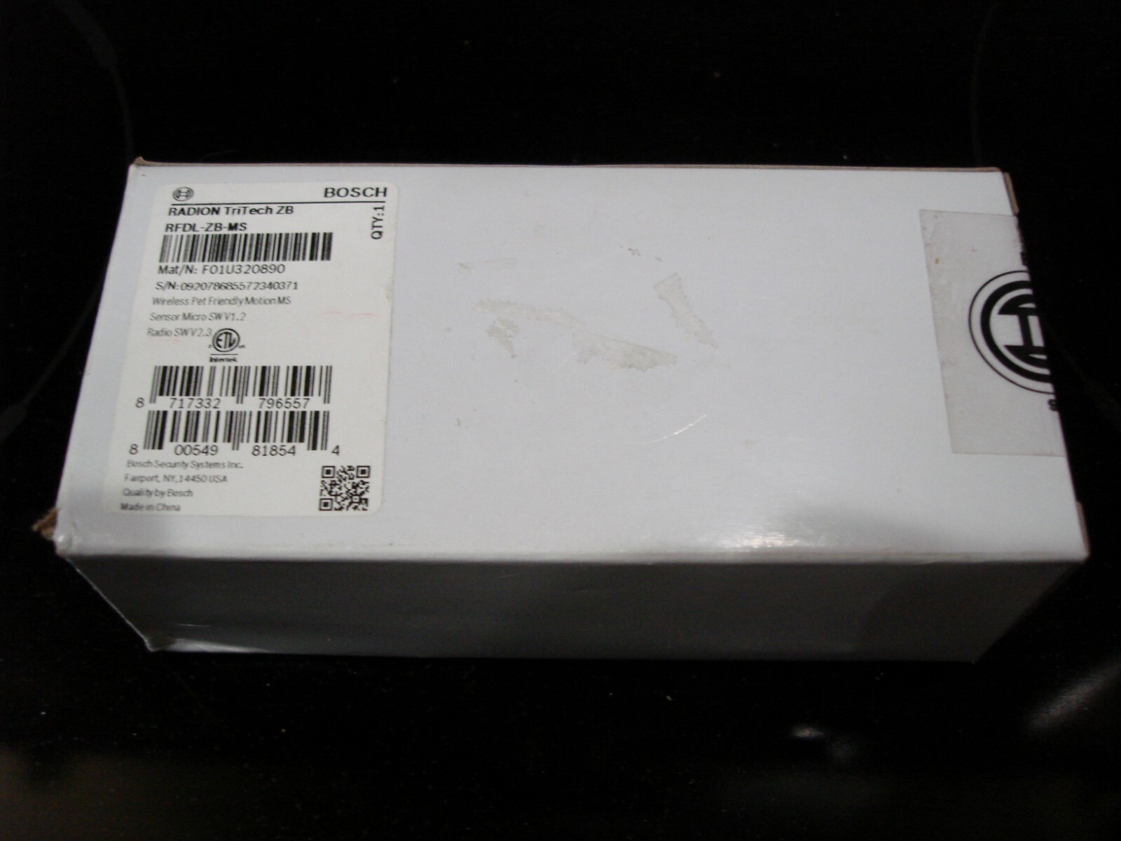 Bosch RFDL-ZB-MS RADION TriTech ZB Pet Friendly Wireless Motion Detector