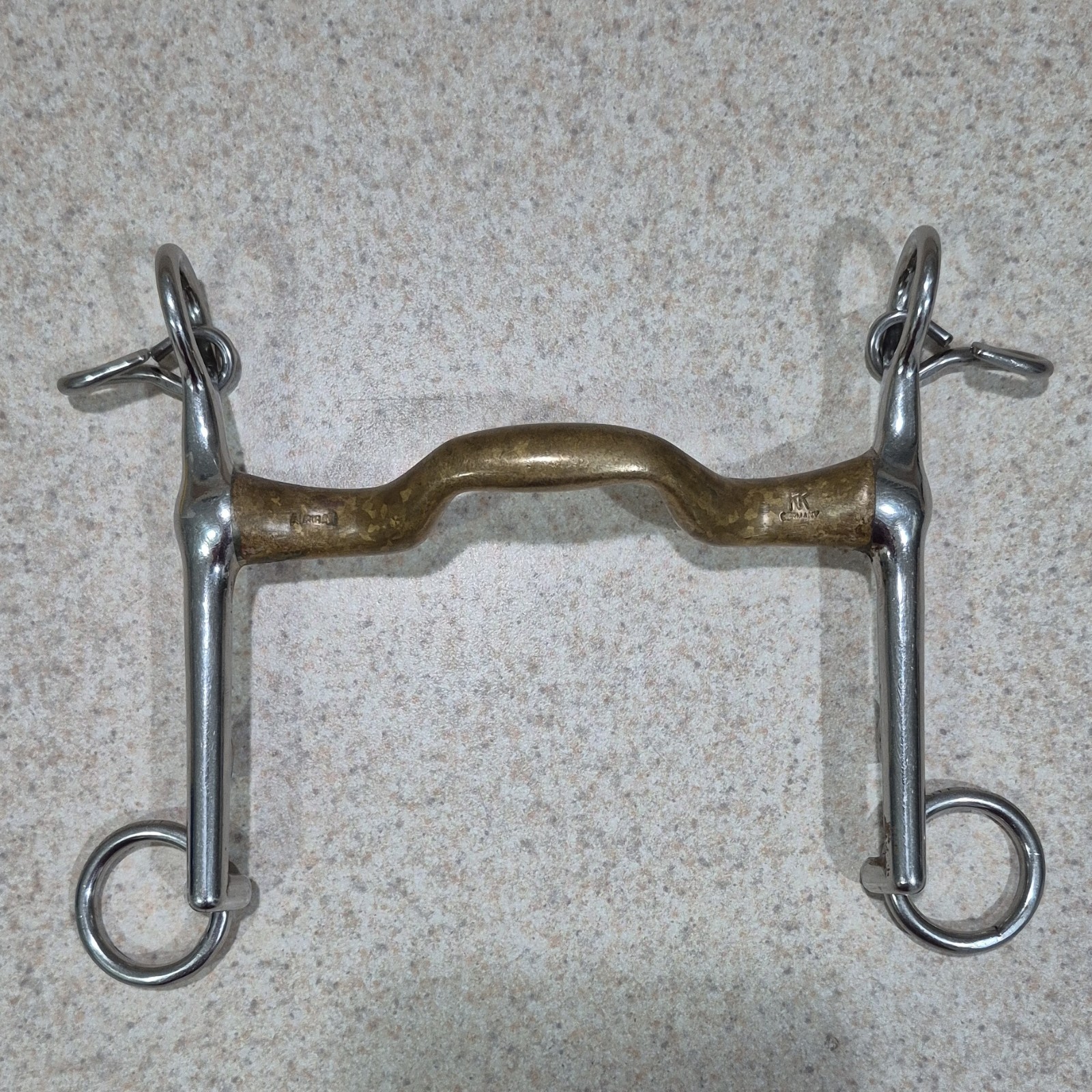 Used HS Herm Sprenger KK Ported Weymouth, 5 inch, Aurigan