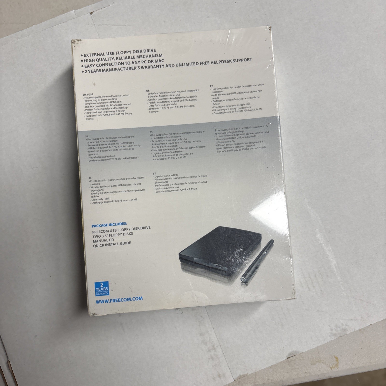 FREECOM Floppy Disk Drive Brand New Sealed