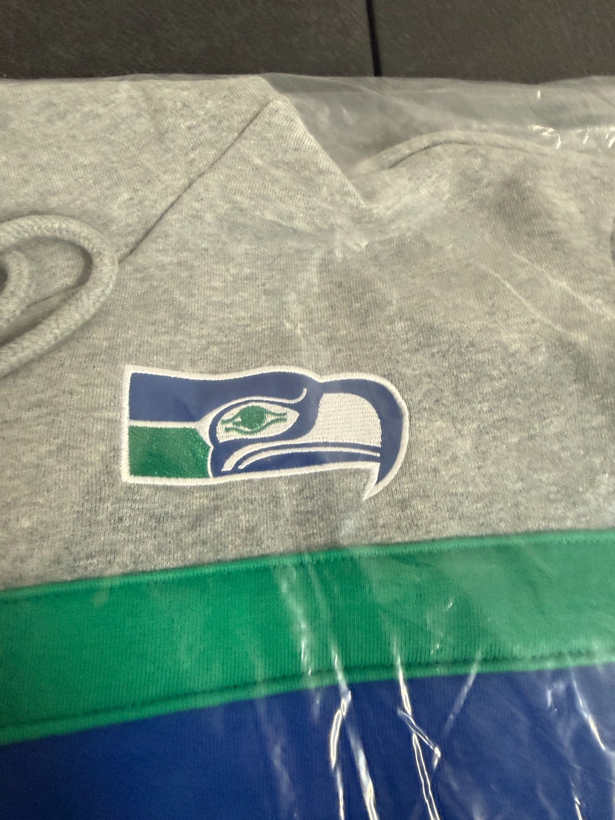 seattle seahawks head coach hoodie Mitchell & ness throwback Medium