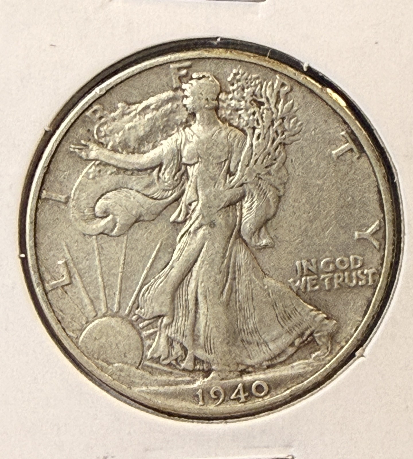 1940 Walking Liberty Half Dollar, Nicely Circulated, (22371)