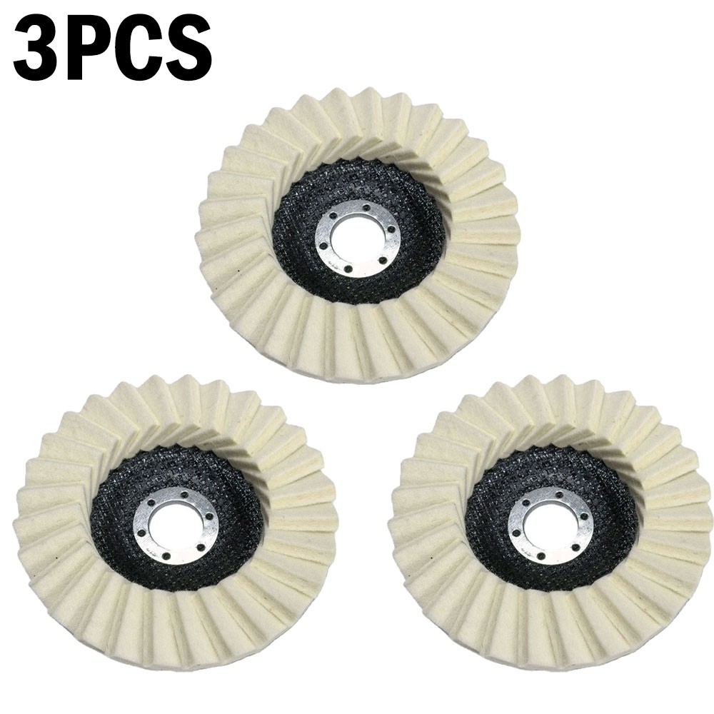 5" Wool Felt Flap Disc Metal Working Polishing Buffing Wheel for Grinder 2026