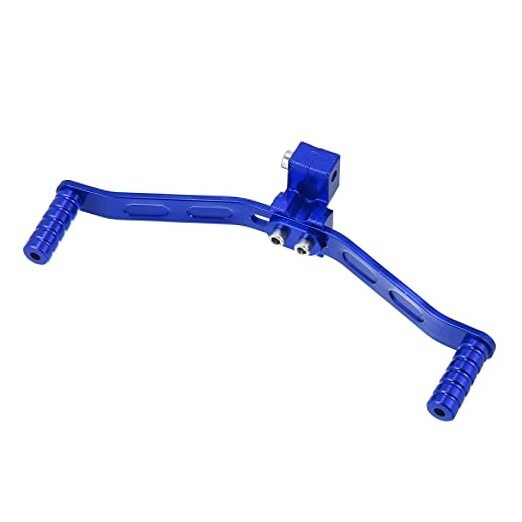 11mm Universal Adjustable Motorcycle Dual Way Gear Shift Lever Footrest Blue