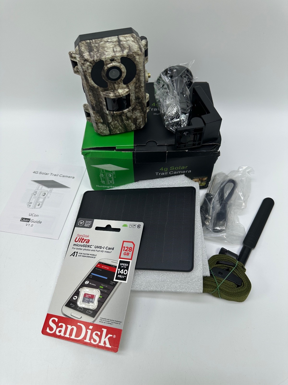 Trail Camera 4g Solar Powered w/128gb SD