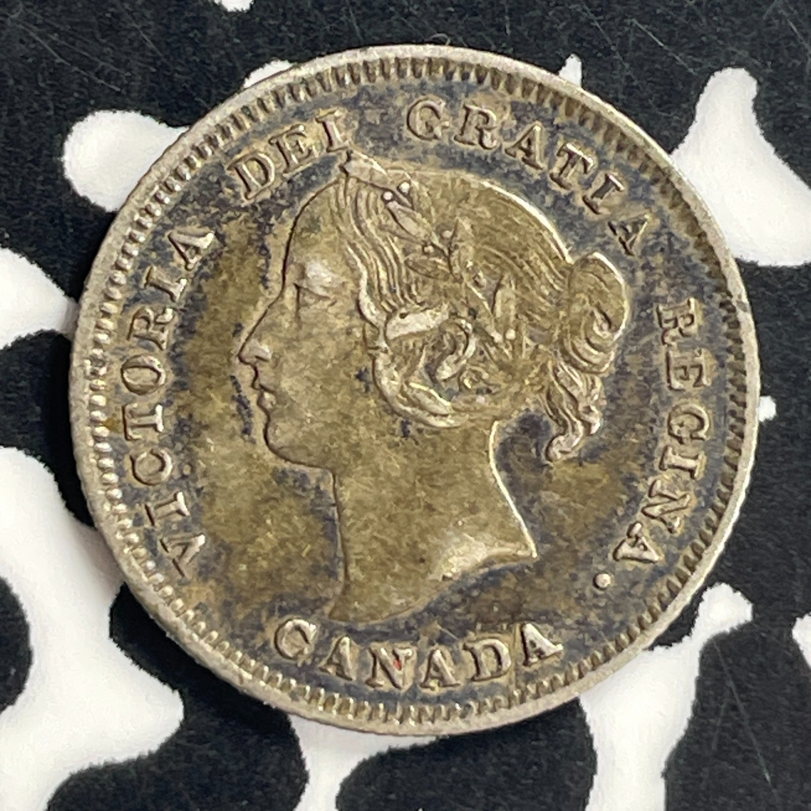 1900 Canada 5 Cents Lot#T7017 Silver! Nice!