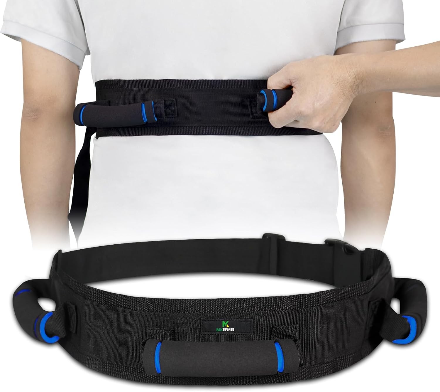 Gait Belt for Seniors, Transfer Belt with Handles, Safety Gate Belt for Elderly