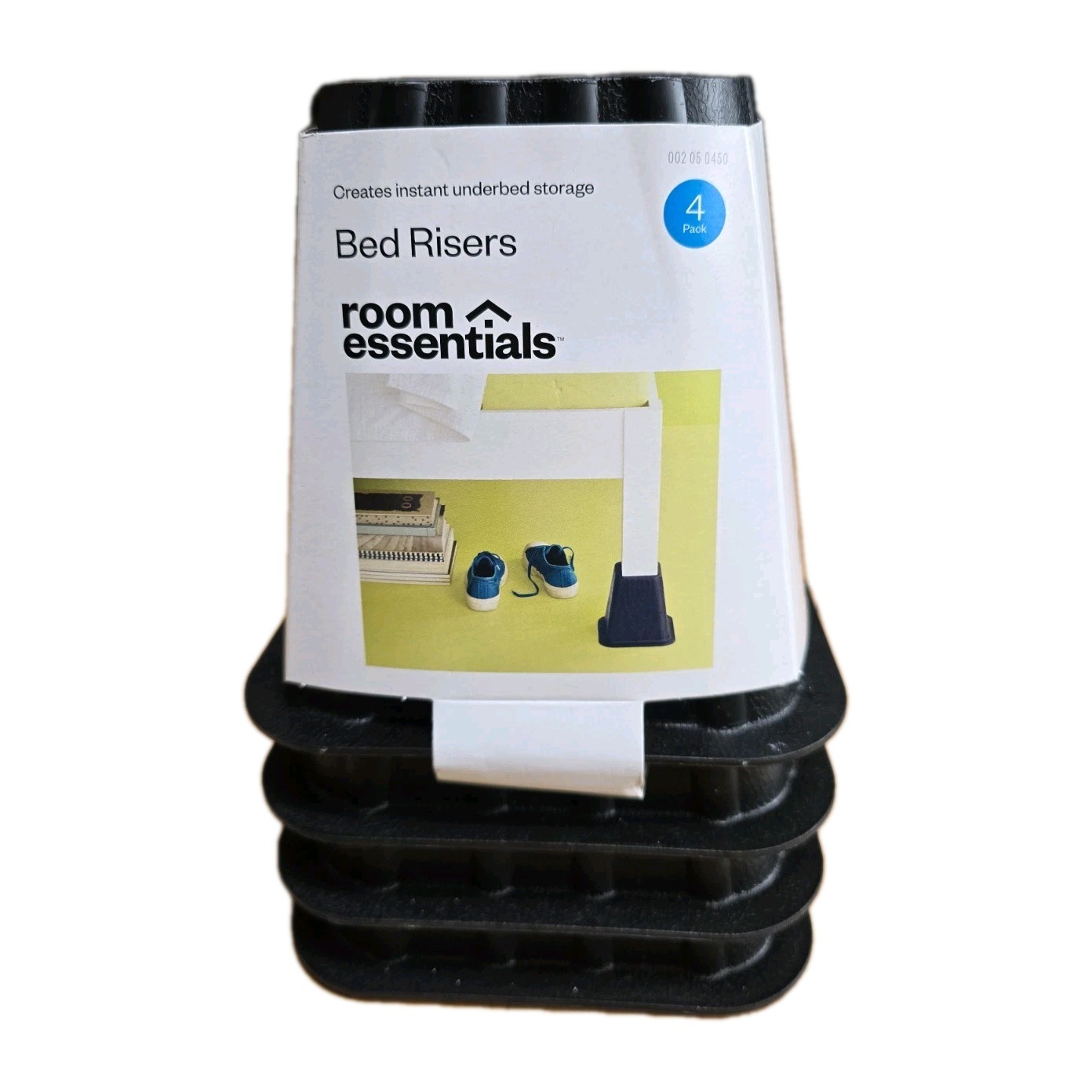 4pk Bed Risers Espresso