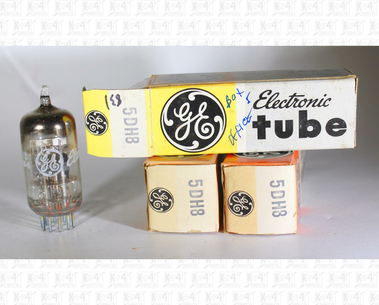 General Electric GE 5DH8 Vacuum Tubes Made In USA NOS Lot Of 3 +Box