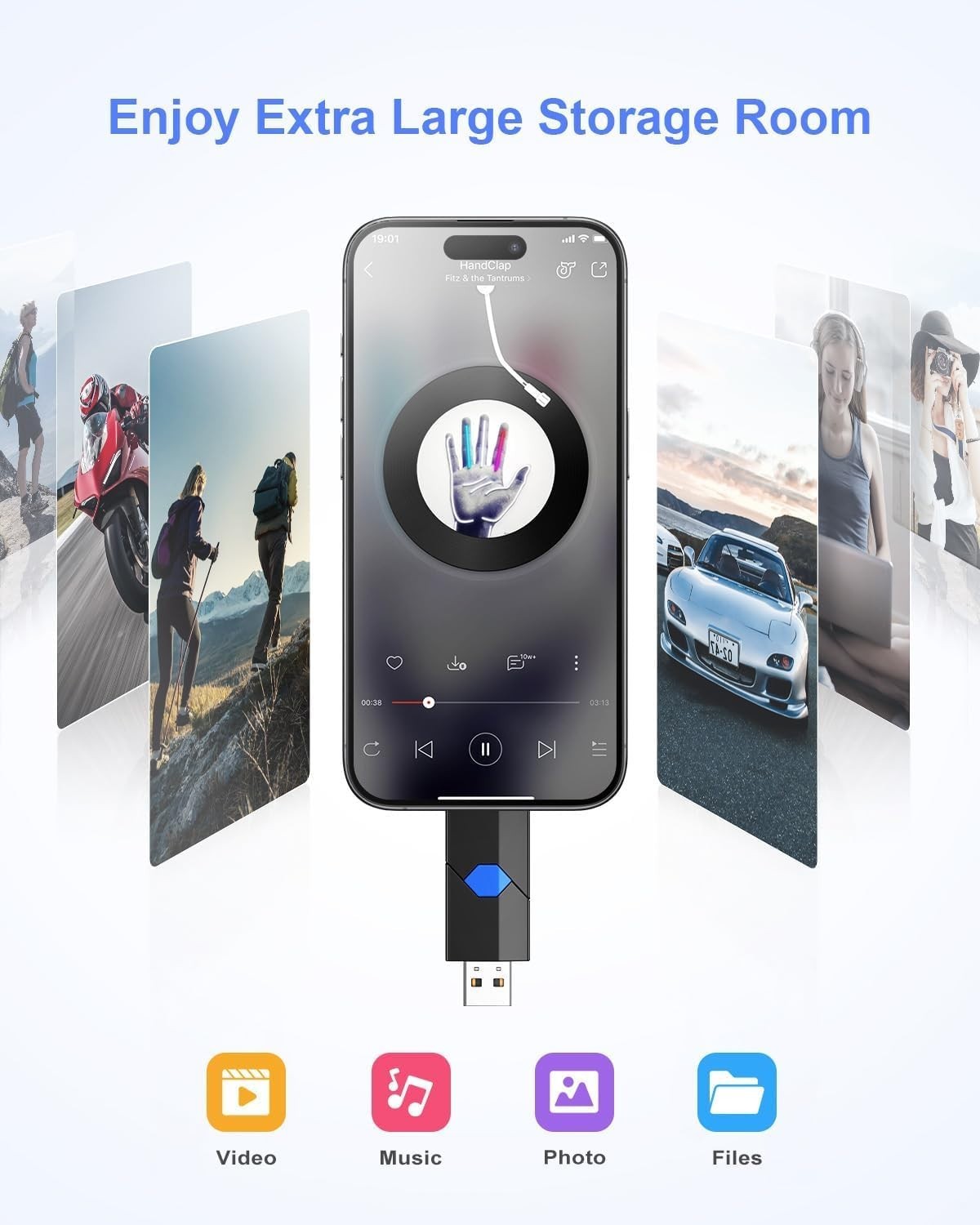 Versatile 64GB Type-C & USB-A Flash Drive: Reliable Dual Connector Memory Stick